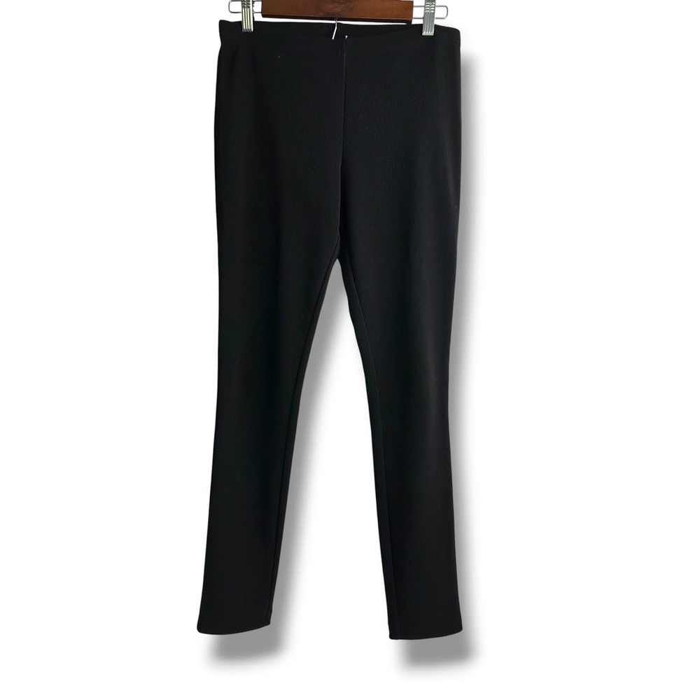 Tribal‎ Womens Black Ribbed Pull On Leggings Slim Fit Pants Size S